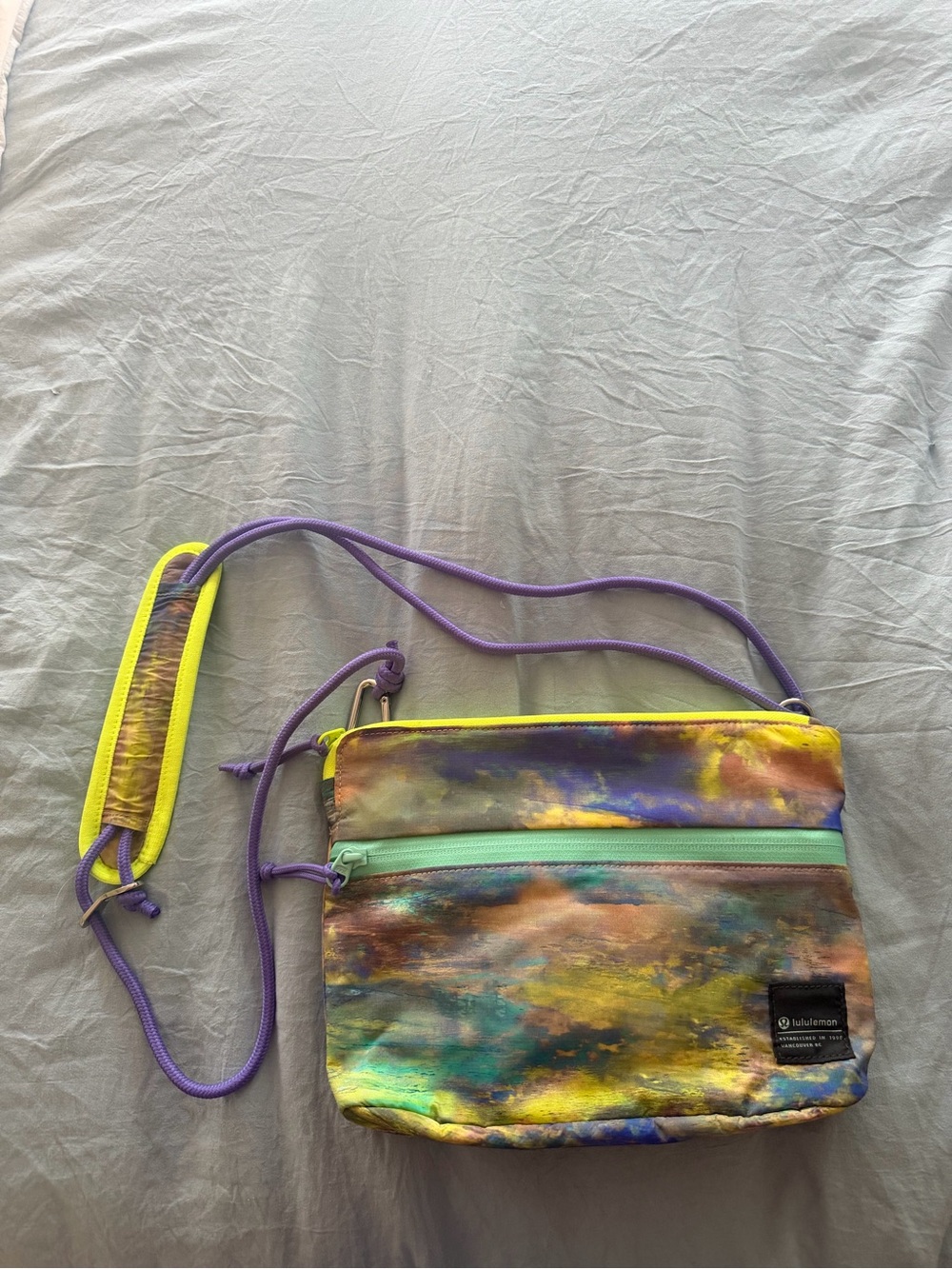 lululemon athletica Multicolor Crossbody Bag - Purple, Yellow & Teal